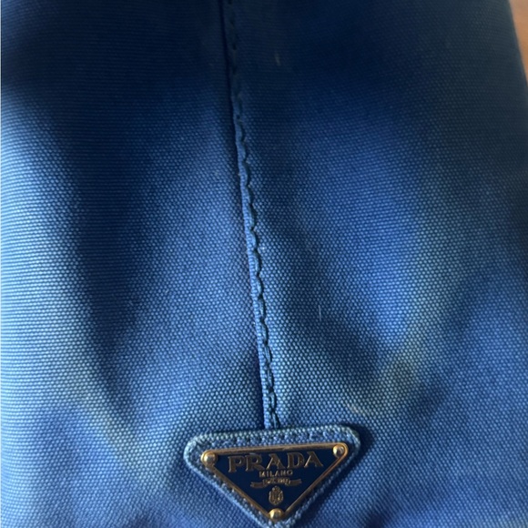 Prada Blue Canvas Tote Bag - Picture 8 of 15